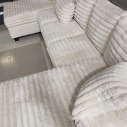 OM• $38 Initial • Brand New Sectional With Chaise 