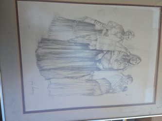 Vintage Robin Anderson Signed Limited Edition Art Print – Framed