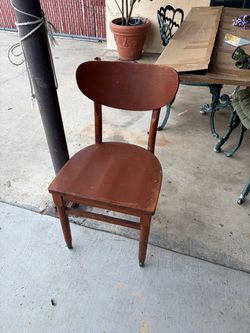 4 Vintage Wooden Side Chairs