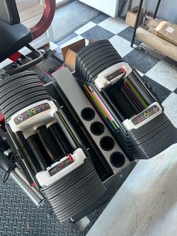PowerBlock Adjustable Dumbbells Set with Stand