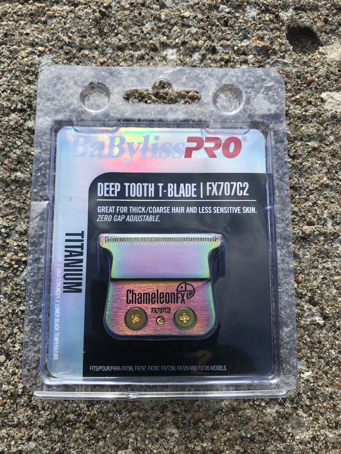 BaByliss Pro ChameleonFX Replacement Titanium Deep Tooth T-Blade