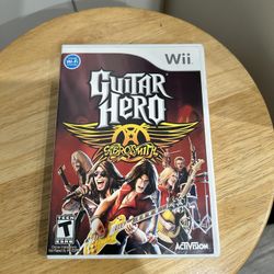 Wii Aerosmith Guitar Hero Game (CIB)