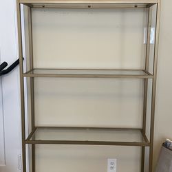 Glass Shelving Unit – 36”W x 12”D x 81”H