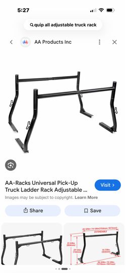 Adjustable ladder rack