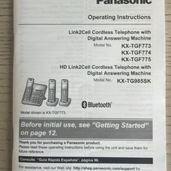 Cordless telephone with 5 handsets