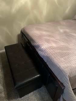 Dark Brown platform bed