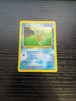 Pokemon Horsea First Edition Fossil Set
