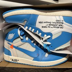 Air Jordan 1 UNC Off White Size 12 NEW 