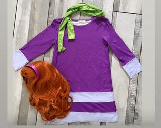 Daphne scooby doo with wig/ /girl size 8