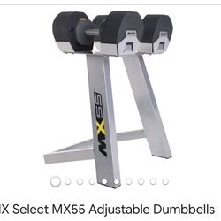 MX 55 Adjustable Dumbbells With Stand Brand New In Box Cheap!! 