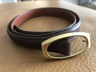 Coach Brown Leather Belt