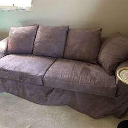 Faux Suede sofa