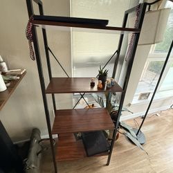 4-Tier Rustic Brown Bookshelf – Perfect for Home or Office