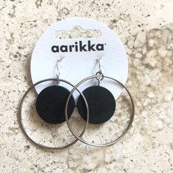 Wooden earrings, Handmade in Finland 