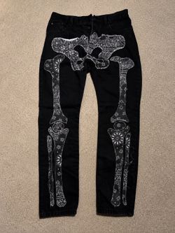 MNML Bandana Skeleton Denim Jeans