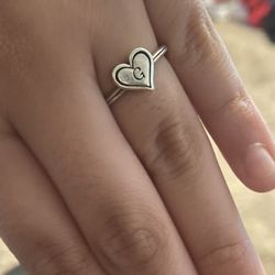 James avery deals heart initial ring