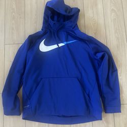 Blue Nike Hoodie Sweatshirt Mens XL