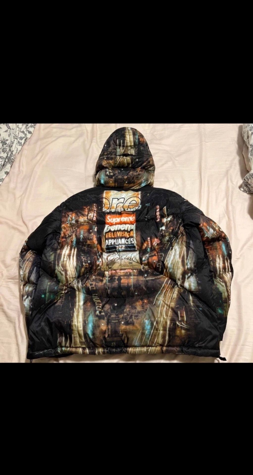 Supreme × The North Face TNF Times Square 1/2 Zip 800 Fill Hooded Jacket Large