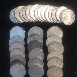 Morgan dollar - random year- message for daily price