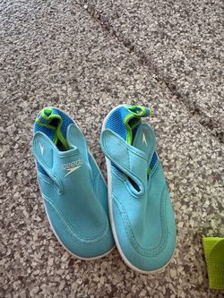 Speedo Water Shoes Aqua Blue Green