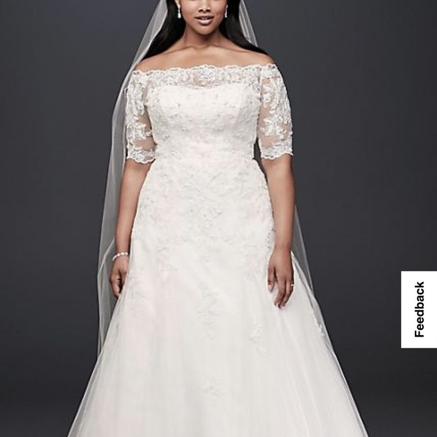 Jewel By David's Bridal 3/4 Sleeve Wedding Dress for Sale in Humble, TX