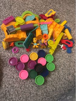Play dough toys with play dough