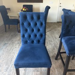 Dining Chairs Great Condition Blue