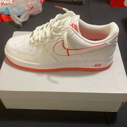Picante Red Air Force 1s, Size 11.5