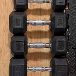 210 Lbs of Dumbbells 