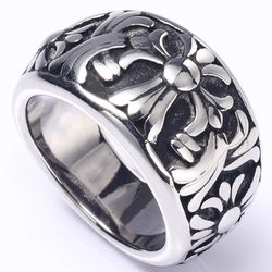 Chrome Hearts 1/2” Stainless Steel Style Ring