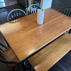Dining Table With Chairs And Bench 
