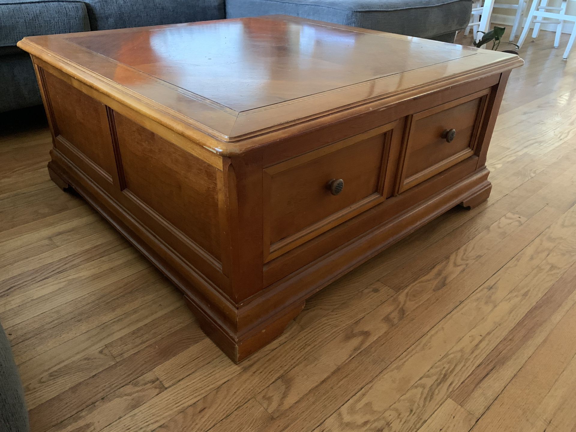Large Coffee Table with Ample Storage