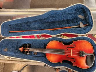 4/4 Violin With Bow And Hardcase