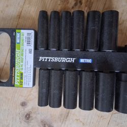 NEW-DEEP IMPACT SOCKET SET METRIC.10, 13, 14,15,17,18,19,21,22,24,27,30
