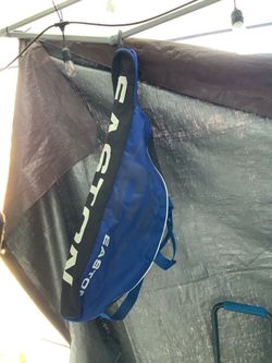 Easton baseball bat bag with training bat