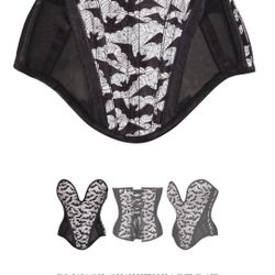 Bat Zip Up/ Lace Up Corset