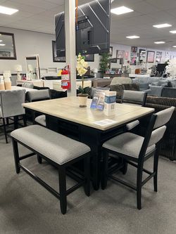 6PC Counter Height Dining Table Set