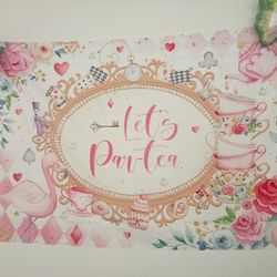 Par Tea Backdrop Tea Party