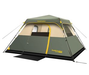 ikOutdoor Camping Tent 4/6/8/10 Person Instant Cabin Tent Setup in 60 Seconds with Rainfly & Windproof Portable with Carry Bag for Family Camping & Hi