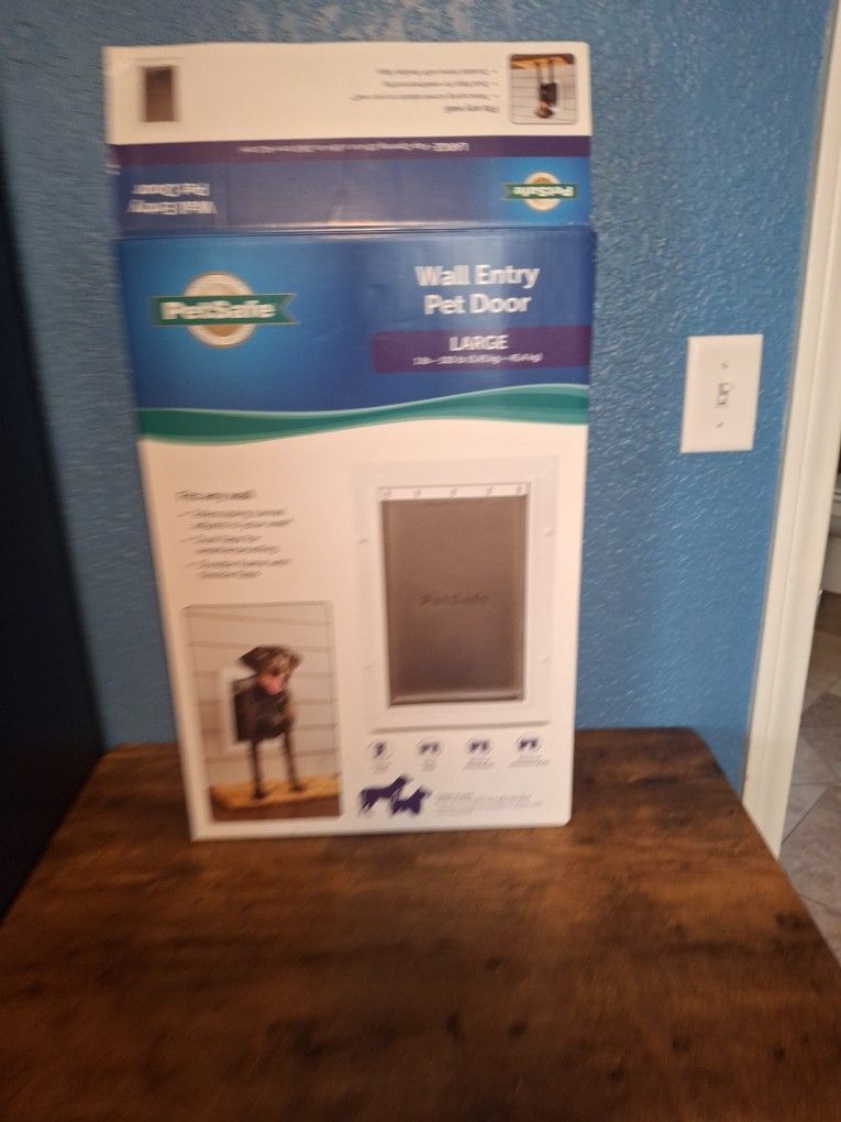Large Pet Safe Wall Entry Door