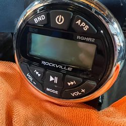 Rockville RGHR2 Marine Gauge Hole Receiver, Bluetooth/USB/AM/FM,