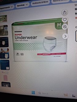 Super Incontinence Underwear. NEW