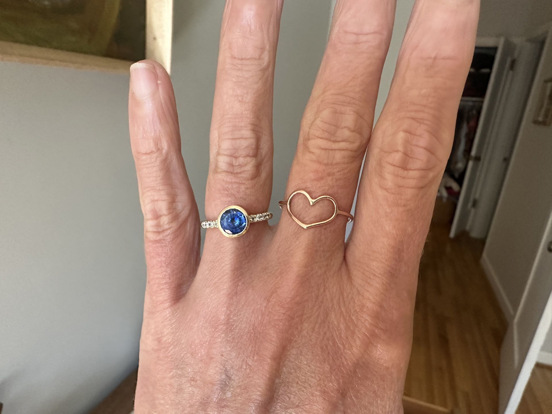Malka Diamonds Custom Sapphire Diamond Engagement Ring