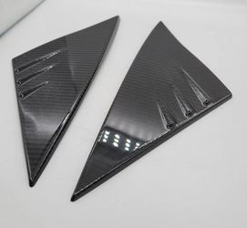 BRAND NEW 2020-2024 TESLA MODEL Y / 2017-2023 MODEL 3 A PILLAR ACCENT REAL CARBON FIBER MOLDED SIDE MIRROR