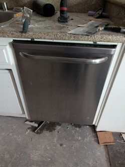 Stainless Steel Frigidaire Dishwasher. Part of a set.