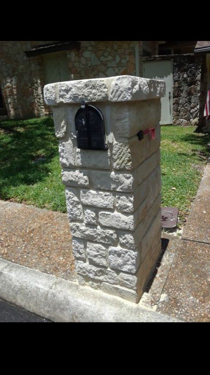 Gorgeous fake stone mailboxes Stone Brick Mailbox For Sale In San Antonio Tx Offerup