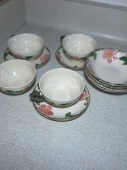 Vintage Franciscan Desert Rose – Made in England (Tea Set & Bowls)
