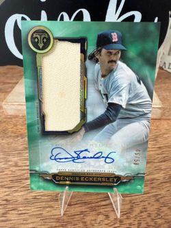 2019 Topps Triple Threads Dennis Eckersley autographed relic patch  card  /50 pick up in Orting