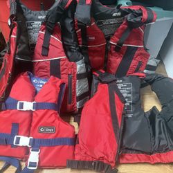 Four Life Jackets 