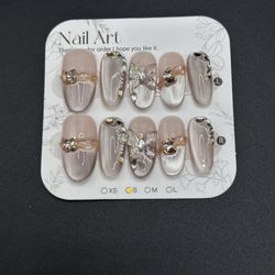 Press On Nails Size S Reusable Handmade